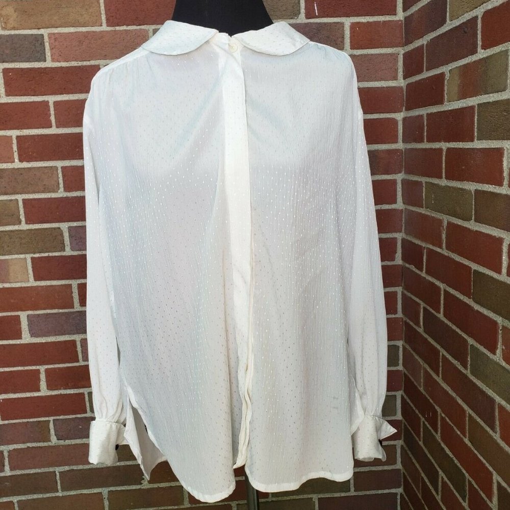 Vintage Josephine Ivory  Blouse Size 8